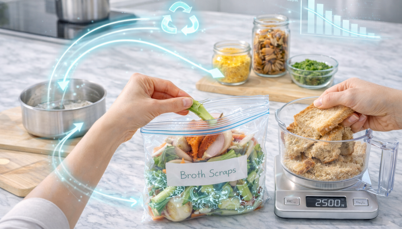 Zero Waste на кухні: Лайфхаки для використання залишків їжі без відходів