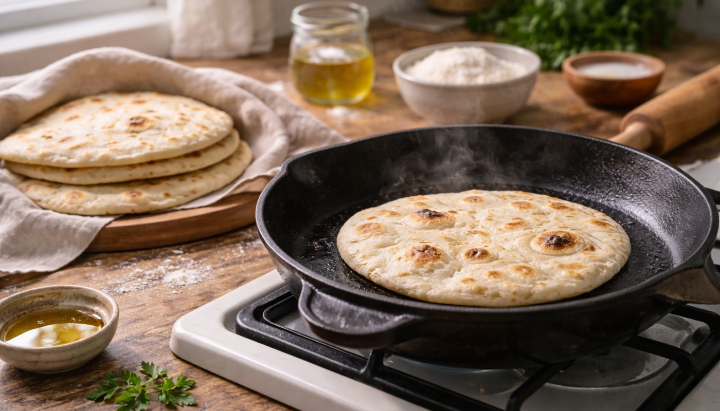 Лепешки на сковороді
