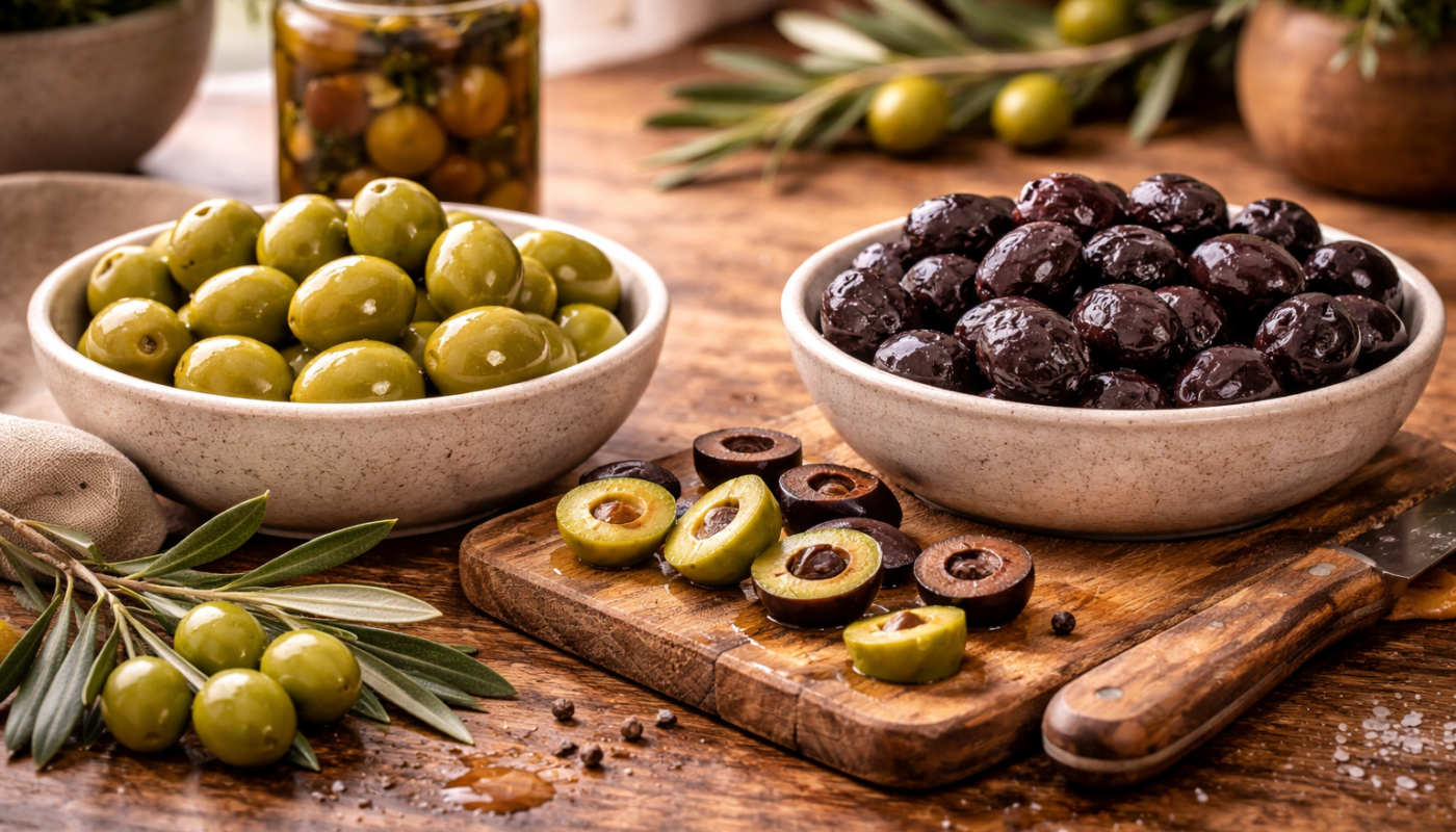 Оливки та маслини: різниця, види та особливості продукту